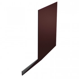 Карнизная планка 100х65х2000 мм 0,4 мм ПЭ Ral 8017 шоколадно-коричневый, шт