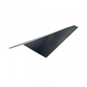 Планка карнизная полиэстер RAL 9005 черная 75х50х5 мм, 2 м, шт