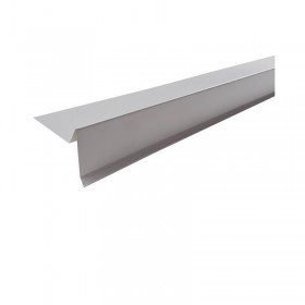 Планка торцевая полиэстер RAL 7004 серая 75х25х65х5 мм, 2 м, шт