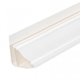 Плинтус потолочный ПВХ 3000 мм белый, шт