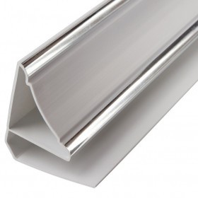 Плинтус потолочный ПВХ Люкс серебро 3000 мм, шт