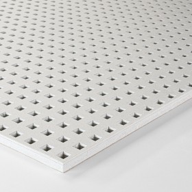 Плита звукопоглощающая Kнауф-Акустика C2-12/25КВ-4ПК (Б) сплошная перфорация, белая 2000х1200х12,5 мм, 25 листов/паллет