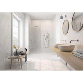 Плитка керамическая Мармур 7 ПО Белый мрамор 300х600х8,5 мм Керамин, 11 шт/1,98 м2/кор