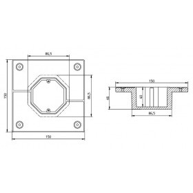 Подрозетник звукоизоляционный Ультракустик, на 1 пост, шт