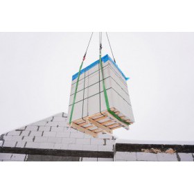 Газобетонный блок Пораблок перегородочный D500 625х100х250 мм (128 шт/под; 2 м3/под), поддон