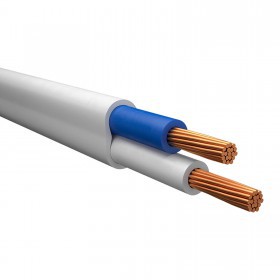 Провод ШВВП 2х0,75 белый ГОСТ, пог.м