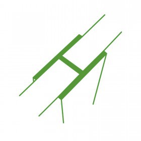 Профиль соединительный Н-образный для грядок 10х500 мм (2 шт/упак), упак