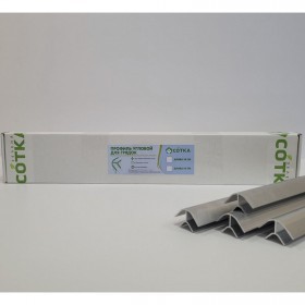 Профиль соединительный угловой для грядок 10х500 мм (4 шт/упак), упак