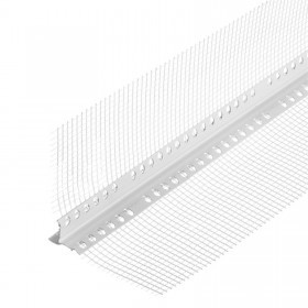 Профиль-капельник ПВХ с армирующей сеткой 12,5х12,5 мм 2,5 м, шт