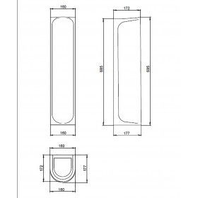 Пьедестал для раковины Santeri Вест/Лотос, белый, шт
