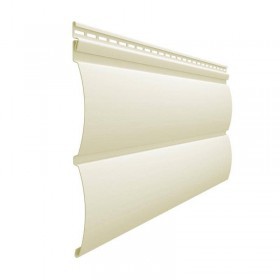 Сайдинг виниловый Docke Блок-Хаус D4,7Т Сливки 0,24х3,66 м, шт