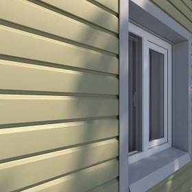 Сайдинг виниловый ТехноНиколь Корабельный брус Мимоза 0,203х3 м, шт