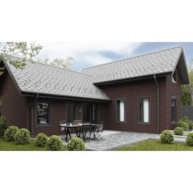 Сайдинг ТехноНиколь Фактур Корабельный брус Орех 0,229х3 м, 10 шт/упак