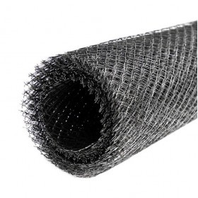 Сетка ЦПВС штукатурная оцинкованная, ячейка 20х20 мм, диагонали ячейки 40х22 мм, D0,5 мм, 1х10 м, рул