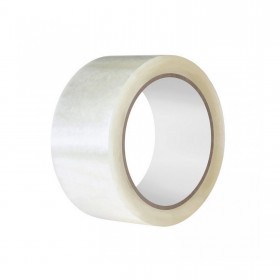 Лента клейкая упаковочная прозрачная 40 мкм, 48 мм, 66 м, шт