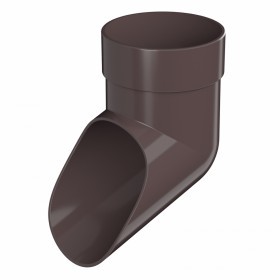 Слив трубы ТехноНиколь Оптима 120/80 мм Ral 8019 темно-коричневый, шт