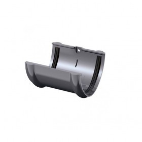 Соединитель желоба ТехноНиколь/Verat 125/82 мм Ral 7024 серый, шт