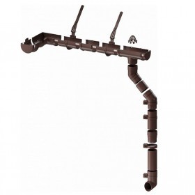 Соединитель желоба Docke Premium 120/86 мм Ral 8019 шоколад, шт