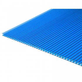 Поликарбонат сотовый Unipol 0,48 кг/м2 синий 6000х2100х4 мм, шт
