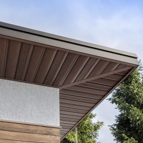 Софит ТехноНиколь Оптима частично перфорированный Каштан 3 м, 10 шт/упак