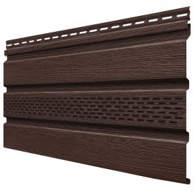 Софит ТехноНиколь Фактур частично перфорированный Орех 3 м, 10 шт/упак