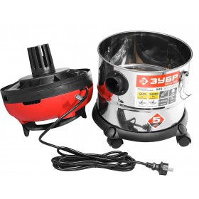 Пылесос строительный Зубр 1400 Вт 20 л ПУ-20-1400 М3