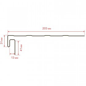 J-фаска ТехноНиколь Фактур Сосна 3 м, 12 шт/упак