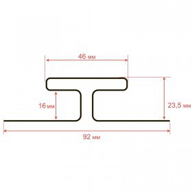 Профиль Н соединительный ТехноНиколь Фактур Орех 3 м, 10 шт/упак