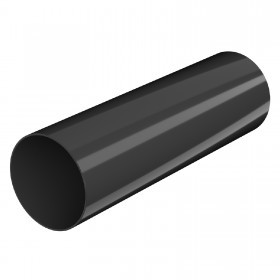 Труба водосточная 1500 мм ТехноНиколь/Verat 125/82 мм черный, 5 шт/упак