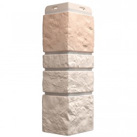 Угол внешний для фасадной панели Docke Burg под камень льняной, шт