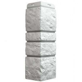 Угол внешний для фасадной панели Docke Burg под камень платиновый, шт