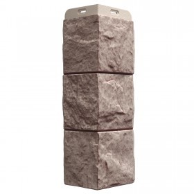 Угол внешний для фасадной панели Docke Fels под камень перламутровый, шт