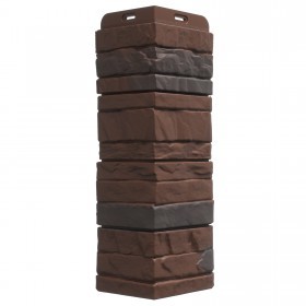 Угол внешний для фасадной панели Docke Stein под камень темный орех, шт