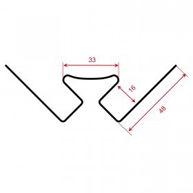 Угол внутренний ТехноНиколь Формлайт Кирпич серый, шт