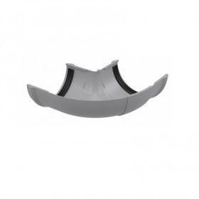 Угол желоба регулируемый 90-150 градусов ТехноНиколь/Verat 125/82 мм Ral 7024 серый, 16 шт/упак