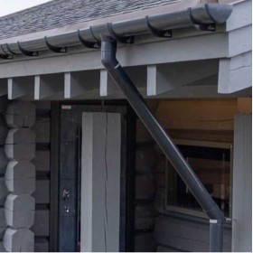 Угол желоба регулируемый 90-150 градусов ТехноНиколь/Verat 125/82 мм Ral 7024 серый, 16 шт/упак