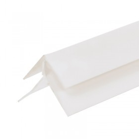 Угол ПВХ наружный (внешний) для панелей 8-10 мм белый 3000 мм, 30 шт/упак