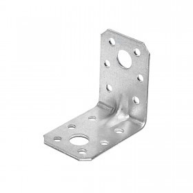 Уголок крепежный 50х50х35х2,0 мм, равносторонний, усиленный, шт