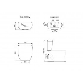 Унитаз-компакт Santeri Воротынский белый, с арматурой и сиденьем, косой выпуск, шт
