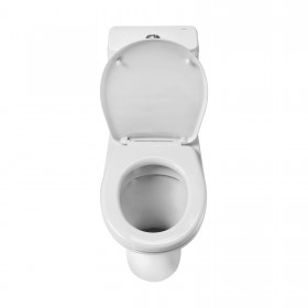 Унитаз-компакт Santeri Грация белый, с двухрежимной арматурой и сиденьем, горизонталный выпуск, шт