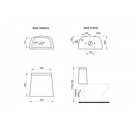 Унитаз-компакт Santeri Соната белый, с арматурой и сиденьем, косой выпуск, шт