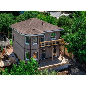 Фасадная плитка ТехноНиколь Hauberk Кирпич Античный, 2 м2/упак