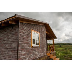 Фасадная плитка ТехноНиколь Hauberk Кирпич Мраморный, 2 м2/упак