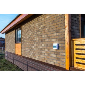 Фасадная плитка ТехноНиколь Hauberk Кирпич Песчаный, 2 м2/упак