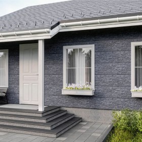 Панель фасадная ТехноНиколь Оптима Камень серый 1128х441 мм (0,42 м2), 10 шт/упак