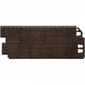 Панель фасадная ТехноНиколь Оптима Песчаник темно-коричневый 1128х441 мм (0,42 м2), 10 шт/упак
