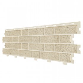 Панель фасадная ТехноНиколь Формлайт Кирпич бежевый 1140х350 мм (0,318 м2), 16 шт/упак