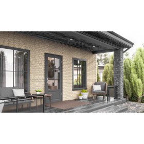 Панель фасадная ТехноНиколь Формлайт Кирпич бежевый 1140х350 мм (0,318 м2), 16 шт/упак