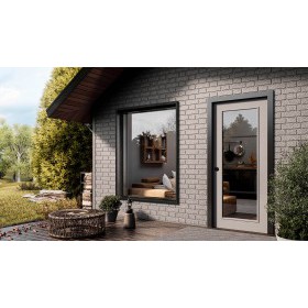 Панель фасадная ТехноНиколь Формлайт Кирпич серо-бежевый 1140х350 мм (0,318 м2), 16 шт/упак