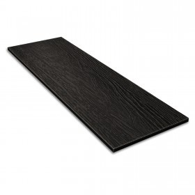 Фибросайдинг Decover Dark чёрный 3600х190х8 мм (0,684 м2), шт